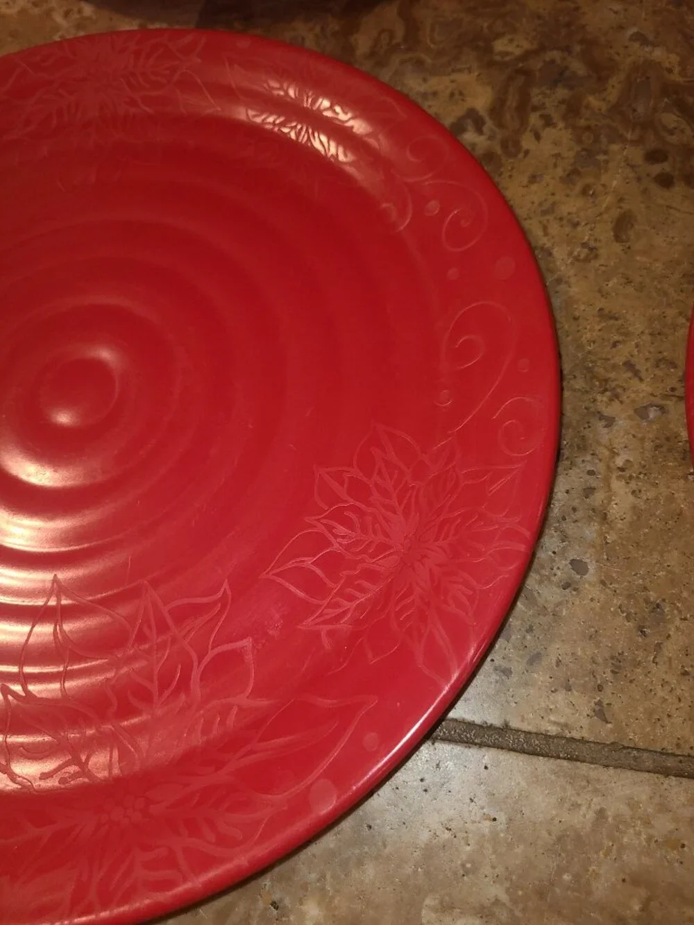 Melamine Plates Set Of 4 Red Dinner Plates 11